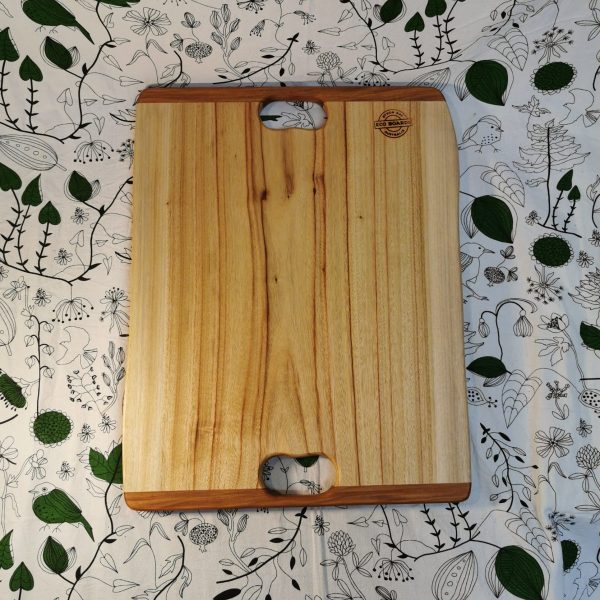Large rectangular wooden cutting board